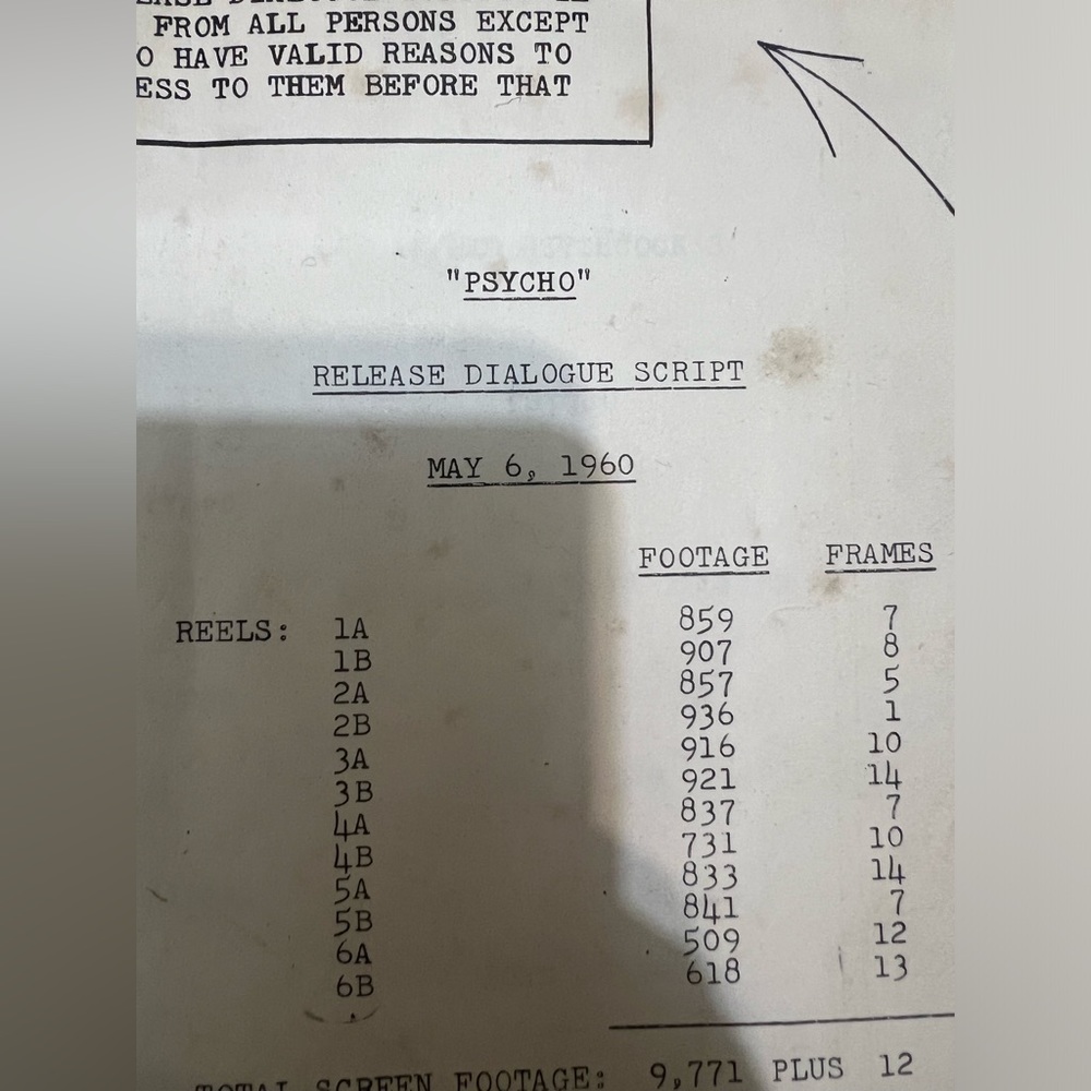 ❌SOLD❌Original Psycho Dialogue Movie Script Signed By Book Author Robert Bloch - Picture 8 of 14
